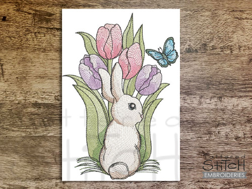 Tulips & Bunny