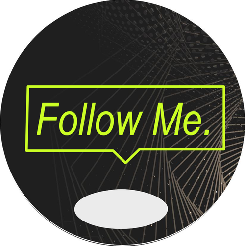 Hand Held Follow Me Sign