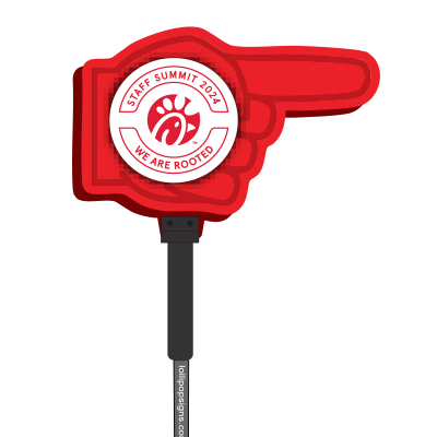 Custom Shaped Event Sign Directional Finger
