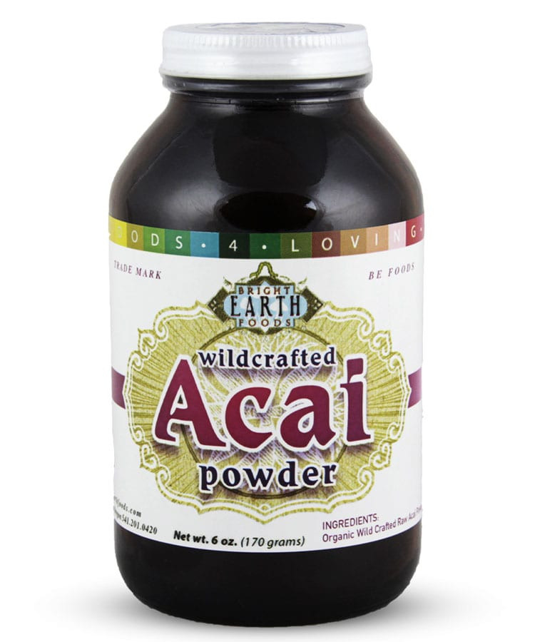 FreezeDried Acai Berry Powder, Raw, Organic Bright Earth Foods