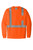 CornerStone® ANSI 107 Class 2 Mesh Long Sleeve Tee – high-visibility, moisture-wicking safety shirt with reflective tape and chest pocket.