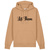 Latte-colored unisex organic cotton hoodie with "Let Them" on the front and an inspirational quote on the back, designed for comfort and self-empowerment.