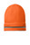 High visibility work beanie with reflective yarn for outdoor jobs