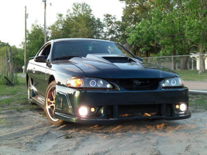 LED Halo Fog Lights for 1994-1998 Ford Mustang Spider X9 Bumper Body Kit LED Halo Fog Lights for 1994-1998 Ford Mustang Spider X9 Bumper Body Kit