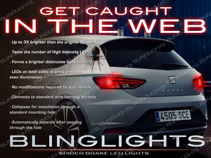 SEAT Leon Custom White Spider Taillamps Light Bulb Le√≥n Lamp Lites