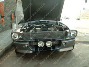 Large Grill Fog Lights Lamps for Ford Mustang Eleanor Shelby GT-500 Fastback Large Grill Fog Lights Lamps for Ford Mustang Eleanor Shelby GT-500 Fastback