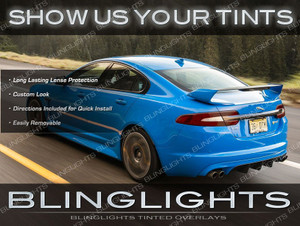 Jaguar XF Murdered Out Taillamp Overlays Kit Tinted Taillight Lense Protective Film Jaguar XF Murdered Out Taillamp Overlays Kit Tinted Taillight Lense Protective Film