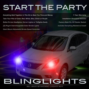 Nissan Versa Sedan Xenon Tail or Head Lamps Strobe Light Kit Nissan Versa Sedan Xenon Tail or Head Lamps Strobe Light Kit