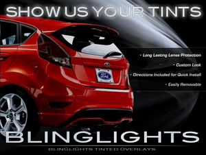 Ford Fiesta Hatch Tinted Tail Lamps Lights Overlays Kit Smoked Protection Film Ford Fiesta Hatch Tinted Tail Lamps Lights Overlays Kit Smoked Protection Film