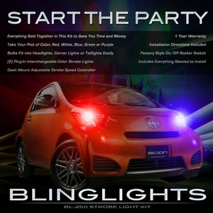 Scion iQ Strobe Lights Lamps DJ LED Custom Lighting Kit
