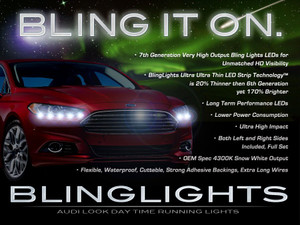 Ford Fusion LED DRL Head Light Strips Day Time Running Lamps Kit Ford Fusion LED DRL Head Light Strips Day Time Running Lamps Kit
