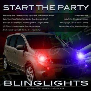 Nissan Note Head and Tail Lamps Xenon Strobe Light Kit Nissan Note Head and Tail Lamps Xenon Strobe Light Kit
