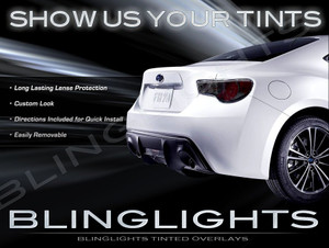 Subaru BRZ Murdered Out Taillight Covers Taillamp Tinted Overlays Subaru BRZ Murdered Out Taillight Covers Taillamp Tinted Overlays