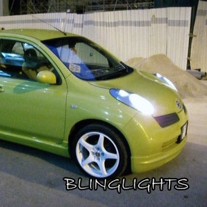 2002-2010 Nissan March Bright White Light Bulbs for Headlamps Headlights Head Lamps Lights 2002-2010 Nissan March Bright White Light Bulbs for Headlamps Headlights Head Lamps Lights