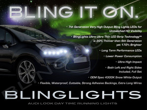 Citroen Citroën C3 LED DRL Strips for Headlamps Headlights Head Lamps Day Time Running Strip Lights Citroen Citroën C3 LED DRL Strips for Headlamps Headlights Head Lamps Day Time Running Strip Lights