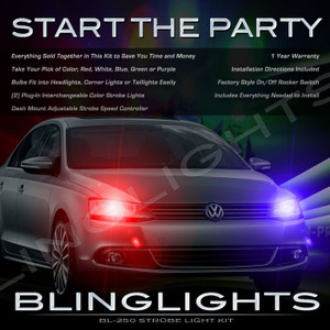 Volkswagen VW Jetta Strobe Police Light Kit for Headlamps Headlights Head Lamps Lights Strobes Volkswagen VW Jetta Strobe Police Light Kit for Headlamps Headlights Head Lamps Lights Strobes