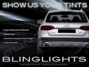 Audi A4 Allroad Quattro Avant Tinted Smoked Taillamps Taillights Protecion Overlays Film