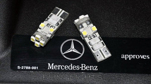 4 x T10 Very Bright 4300K White LED Light Bulbs T-10 Wedge LEDs for exterior or interior lamps