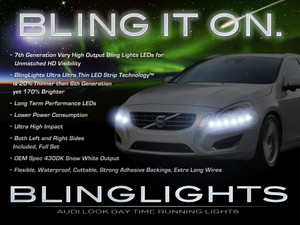 Volvo V60 LED DRL Light Strips for Headlamps Headlights Head Lamps Day Time Running Strip Lights Volvo V60 LED DRL Light Strips for Headlamps Headlights Head Lamps Day Time Running Strip Lights