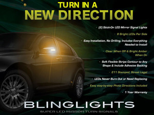 Chrysler 200 LED Side View Mirror Turnsignal Lights Signaler Lamps addon Chrysler 200 LED Side View Mirror Turnsignal Lights Signaler Lamps addon