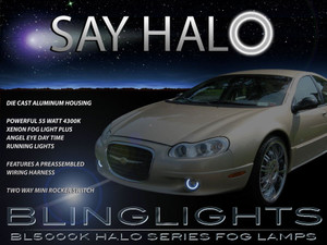 1999 2000 2001 Chrysler LHS Halo Foglamps Angel Eye Foglights Driving Fog Lamps Eyes Lights Kit 1999 2000 2001 Chrysler LHS Halo Foglamps Angel Eye Foglights Driving Fog Lamps Eyes Lights Kit