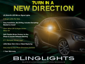 Buick Verano LED Mirror Turnsignals Lights Side Mirrors Turn Signals Lamps Signalers Light Lamp Buick Verano LED Mirror Turnsignals Lights Side Mirrors Turn Signals Lamps Signalers Light Lamp