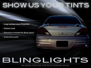 Pontiac Grand Am Tinted Smoked Taillamps Taillights Protection Overlays Film Pontiac Grand Am Tinted Smoked Taillamps Taillights Protection Overlays Film