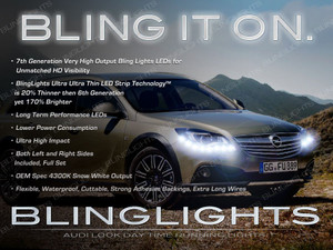 Opel Vauxhall Insignia LED DRL Head Light Strips Day Time Running Lamps Kit Opel Vauxhall Insignia LED DRL Head Light Strips Day Time Running Lamps Kit