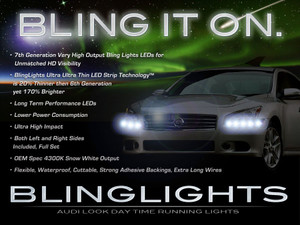 2009 2010 2011 2012 Nissan Maxima LED DRL Headlamps Headlights Light Strips Day Time Running Lamps 2009 2010 2011 2012 Nissan Maxima LED DRL Headlamps Headlights Light Strips Day Time Running Lamps