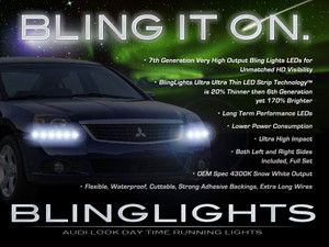 Mitsubishi Galant LED DRL Light Strips Headlamps Headlights Head Lamps Day Time Running Strip Lights Mitsubishi Galant LED DRL Light Strips Headlamps Headlights Head Lamps Day Time Running Strip Lights