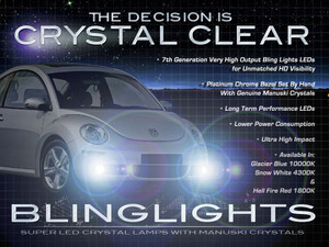 2006 2007 2008 2009 2010 VW New Beetle LED Foglamps Foglights Driving Fog Lamps Lights Volkswagen 2006 2007 2008 2009 2010 VW New Beetle LED Foglamps Foglights Driving Fog Lamps Lights Volkswagen