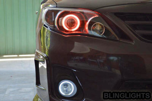 LED Blue Angel Eye Halo Fog Lights Lamps for 2009 2010 Toyota Corolla E140 LED Blue Angel Eye Halo Fog Lights Lamps for 2009 2010 Toyota Corolla E140