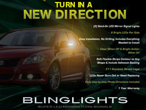 2009 2010 2011 Suzuki Kizashi LED Mirror Turnsignals LED Turn Signals Lights LEDs Signalers Lamps 2009 2010 2011 Suzuki Kizashi LED Mirror Turnsignals LED Turn Signals Lights LEDs Signalers Lamps