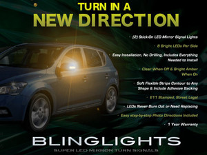 Kia Cee'd Ceed LED Side View Mirror Turnsignals LED Turn Signals Lights LEDs Signalers Accent Lamps Kia Cee'd Ceed LED Side View Mirror Turnsignals LED Turn Signals Lights LEDs Signalers Accent Lamps