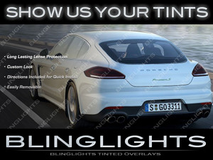 Porsche Panamera Tint Lense Film Tail Light Overlays Lamp Smoked Protection Film Kit Porsche Panamera Tint Lense Film Tail Light Overlays Lamp Smoked Protection Film Kit