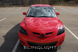Mazda3 Mazda 3 Smoked Headlamps Headlights Head Lamps Lights Tinted Protection Overlays Tint Film Mazda3 Mazda 3 Smoked Headlamps Headlights Head Lamps Lights Tinted Protection Overlays Tint Film