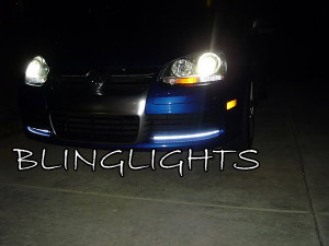 LED DRL Head Light Strips Daytime Running Lamps for 2006-2010 Volkswagen Jetta A5