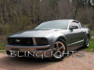 Ford Mustang Tinted Smoked Protection Overlays for Headlamps Headlights Head Lamps Lights ALL YEARS