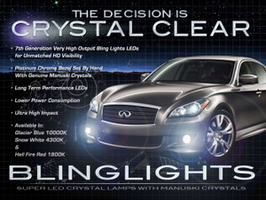 Infiniti M37 M56 S Sport Body LED Fog Lamps Lights Kit Foglamps Foglights Drivinglights Infiniti M37 M56 S Sport Body LED Fog Lamps Lights Kit Foglamps Foglights Drivinglights