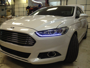 Ford Focus LED DRL Head Light Strips Day Time Running Lamps Kit