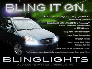 2007 2008 2009 Kia Rondo LED DRLs for Headlamps Headlights Head Lamps Day Time Running Lights 2007 2008 2009 Kia Rondo LED DRLs for Headlamps Headlights Head Lamps Day Time Running Lights