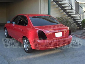 2004-2006 Hyundai Elantra Smoked Tinted Tail Light Lamps Overlays Film Protection 2004-2006 Hyundai Elantra Smoked Tinted Tail Light Lamps Overlays Film Protection