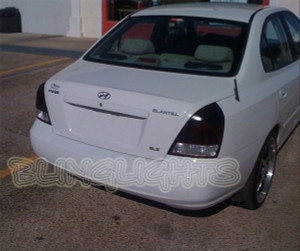 01-03 Hyundai Elantra GLS Tinted Smoked Tail Lamp Lights Overlays Film Protection 01-03 Hyundai Elantra GLS Tinted Smoked Tail Lamp Lights Overlays Film Protection