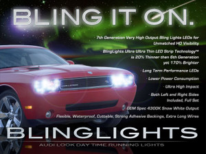 Dodge Challenger LED DRL Head Light Strips DRL Daytime Running Lamps Dodge Challenger LED DRL Head Light Strips DRL Daytime Running Lamps