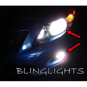 Toyota Corolla Head & Fog Lamp Bright White Light Bulbs x 4 Toyota Corolla Head & Fog Lamp Bright White Light Bulbs x 4