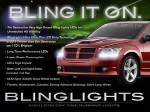 Dodge Caliber Head Lamp LED DRL Light Strips Day Time Running Kit Dodge Caliber Head Lamp LED DRL Light Strips Day Time Running Kit