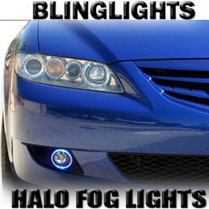 Blue Halo Fog Lamps Lights for 2003 2004 2005 2006 2007 2008 Mazda6 Blue Halo Fog Lamps Lights for 2003 2004 2005 2006 2007 2008 Mazda6