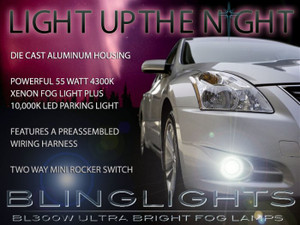 BlingLights Fog Lights Kit for 2010 2011 2012 Nissan Altima Sedan L32A BlingLights Fog Lights Kit for 2010 2011 2012 Nissan Altima Sedan L32A