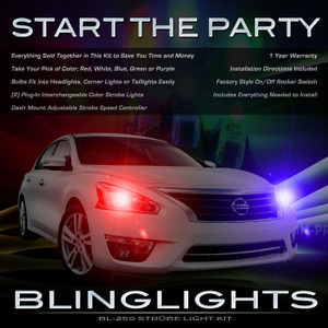 Nissan Altima Head or Tail Lamps Strobe Lights Kit Red White Blue Strobes Nissan Altima Head or Tail Lamps Strobe Lights Kit Red White Blue Strobes