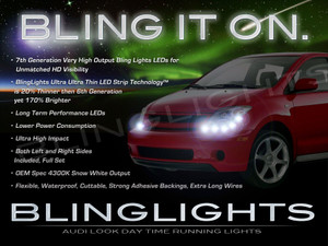 2004 2005 2006 Scion xA LED DRL Strips Headlamps Headlights Head Lamps Day Time Running Strip Lights 2004 2005 2006 Scion xA LED DRL Strips Headlamps Headlights Head Lamps Day Time Running Strip Lights